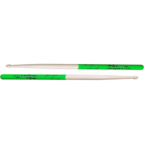 Zildjian Maple Green DIP Drum Sticks 5B Wood