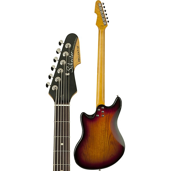 Schecter Guitar Research Hellcat VI Extended-Range Electric Guitar 3-Tone Sunburst