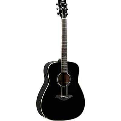 Yamaha Fg-Ta Transacoustic Dreadnought Acoustic-Electric Guitar Black for sale