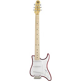 Open Box Traveler Guitar Travelcaster Deluxe Electric Travel Guitar with Gig Bag Level 1 Candy Apple Red