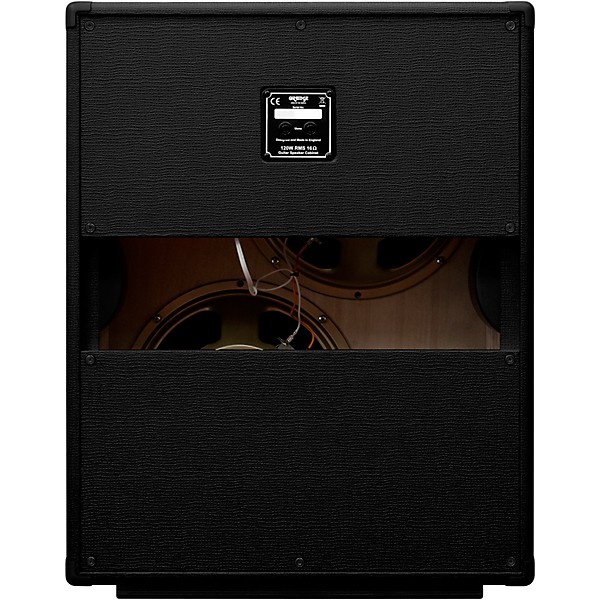 Orange Amplifiers PPC212V Vertical 2x12 Guitar Speaker Cabinet Black