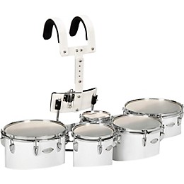 Sound Percussion Labs Birch Marching Quints with Carrier 6/8/10/12/13 White