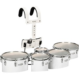 Sound Percussion Labs Birch Marching Quints wi... Sound Percussion Labs Birch Marching Quints with Carrier 6/8/10/12/13 White