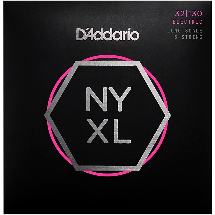 D'Addario NYXL32130 Gauge 6String Long Scale Electric Bass Strings