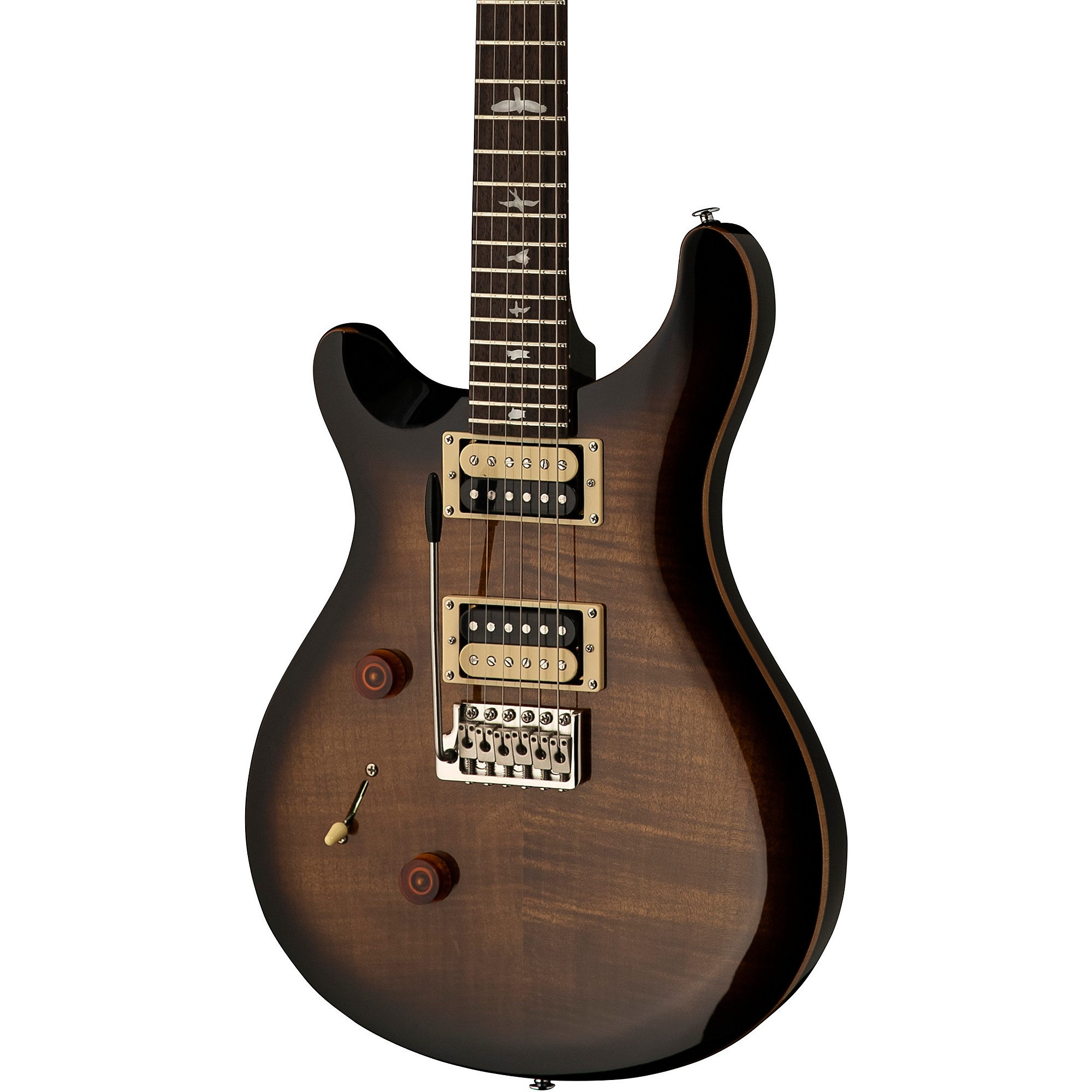 PRS SE Custom 24 Lefty Electric Guitar Black Gold Burst | Guitar