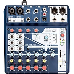 Open Box Soundcraft Notepad-8FX Small Format 8 Channel Analog Mixer w/ USB I/O & Effects Level 1