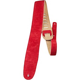 Perri's 2.5" Soft Sued... Perri's 2.5" Soft Suede with Premium Backing - Adjustable 44.5"-53" Guitar Strap Red 44.5 to 53 in.