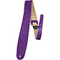 Perri's 2.5" Soft Suede with Premium Backing - Adjustable 44.5"-53" Guitar Strap Purple 44.5 to 53 in. thumbnail