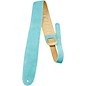 Perri's 2.5" Soft Suede with Premium Backing - Adjustable 44.5"-53" Guitar Strap Teal 44.5 to 53 in. thumbnail