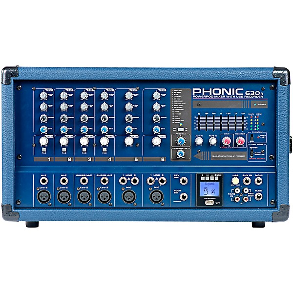 Phonic PA Package with Powerpod 630R Mixer and QSC E Series Speakers 10" Mains