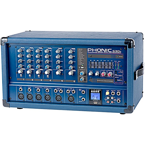 Phonic PA Package with Powerpod 630R Mixer and QSC E Series Speakers 10" Mains