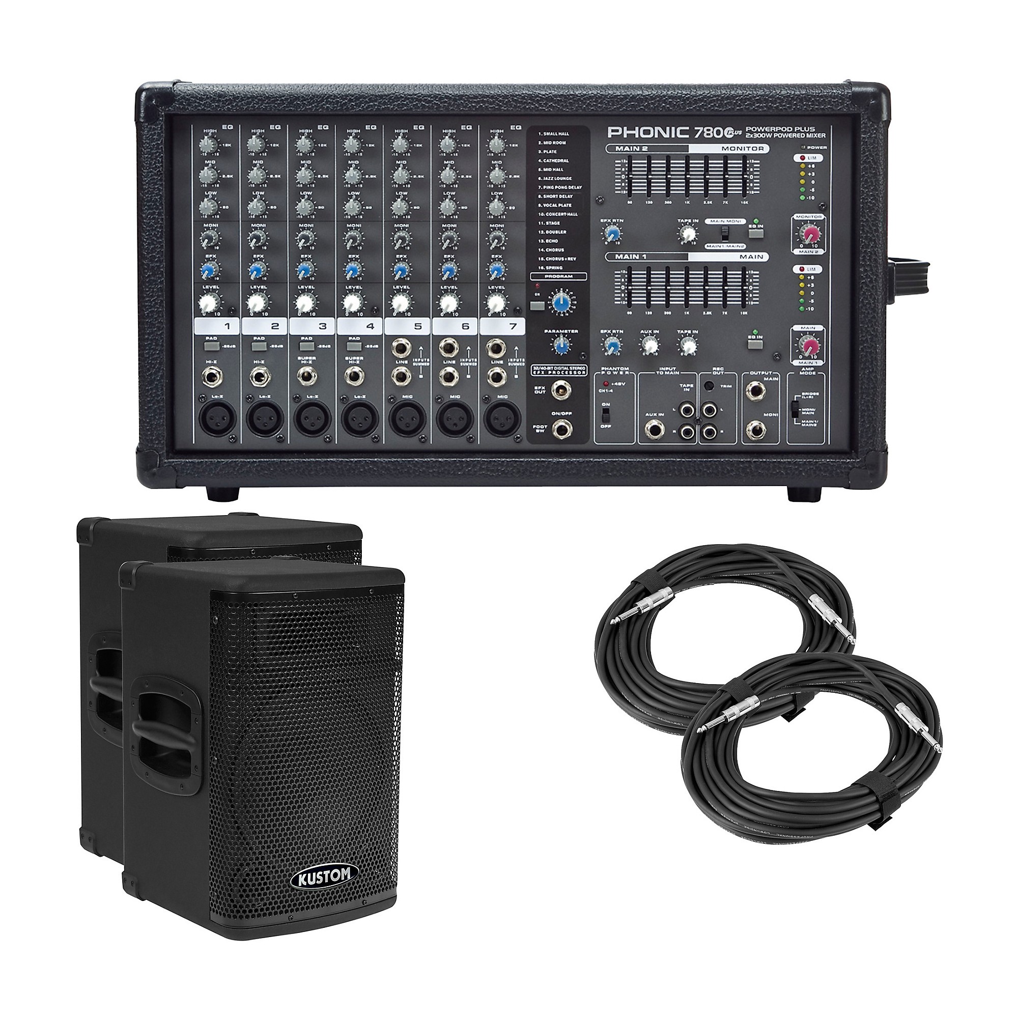 7ch パワードミキサー Phonic powerpod 780 plus Restock Phonic Powerpod 780 Plus 2X300W 7-Channel Powered
