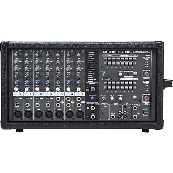 Phonic Powerpod 780 Plus Mixer with KPX Speakers PA Package 12
