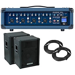 Phonic PA Package with Powerpod 415R Mixer and Kustom KPC Speakers 15" Mains