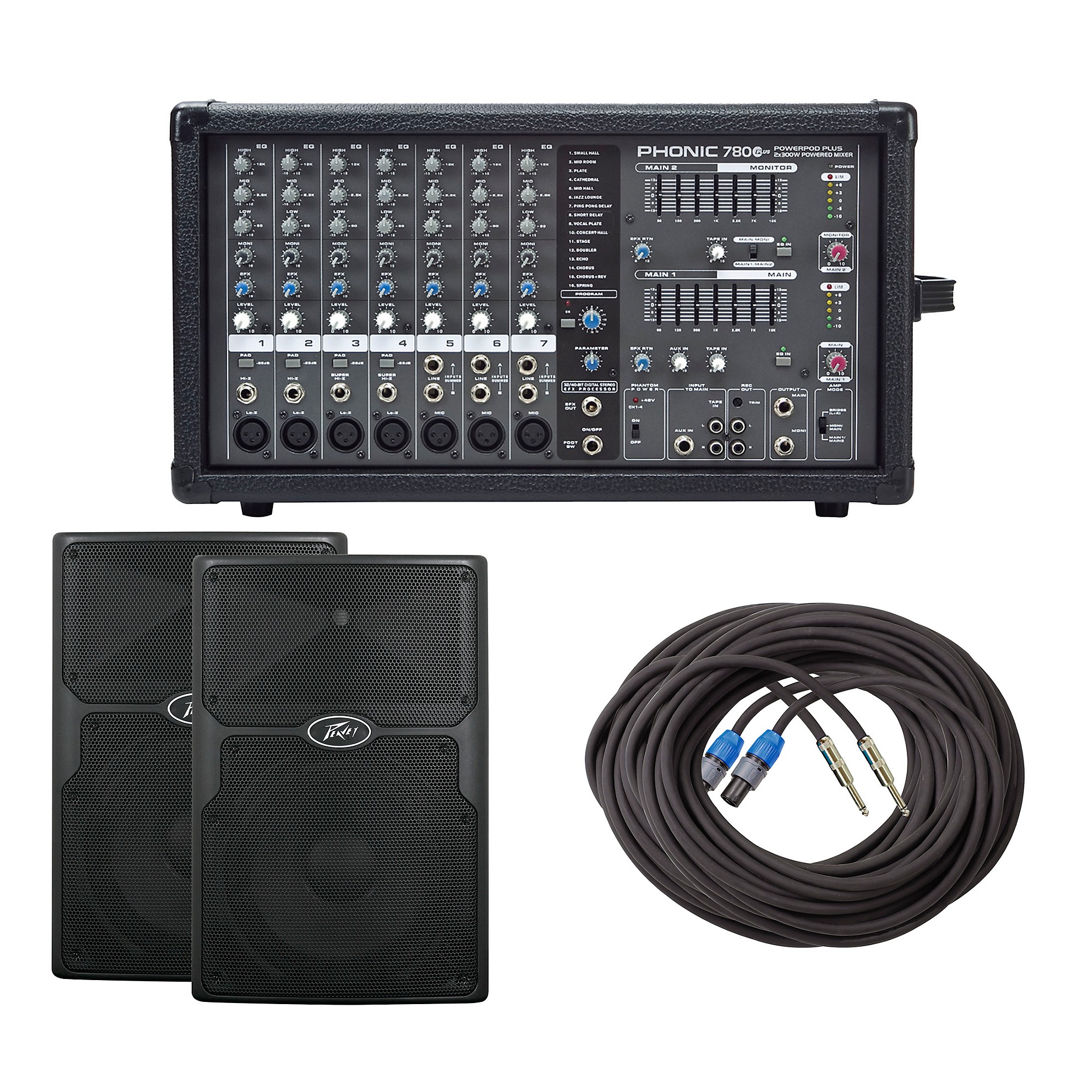 7ch パワードミキサー Phonic powerpod 780 plus Restock Phonic Powerpod 780 Plus 2X300W 7-Channel Powered