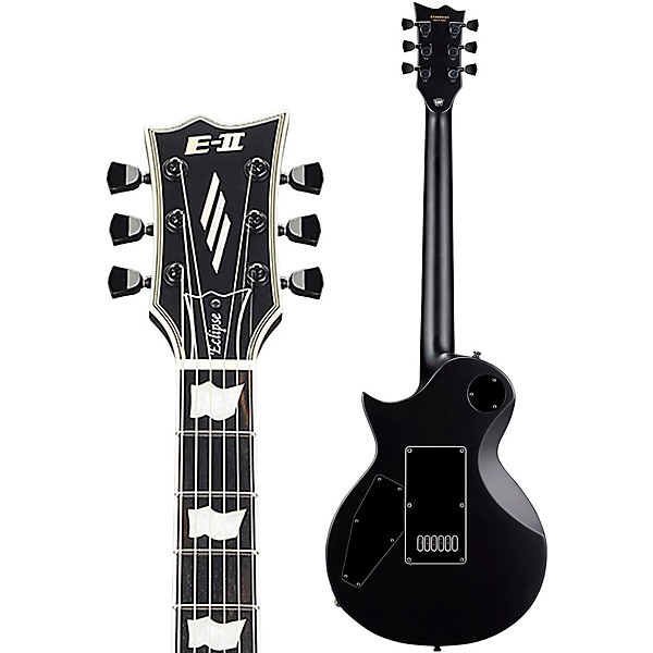 ESP E-II Eclipse Evertune Electric Guitar Black Satin