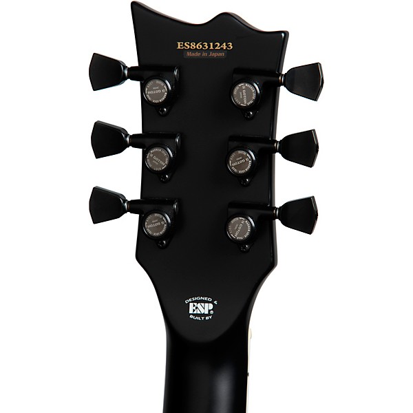 ESP E-II Eclipse Evertune Electric Guitar Black Satin