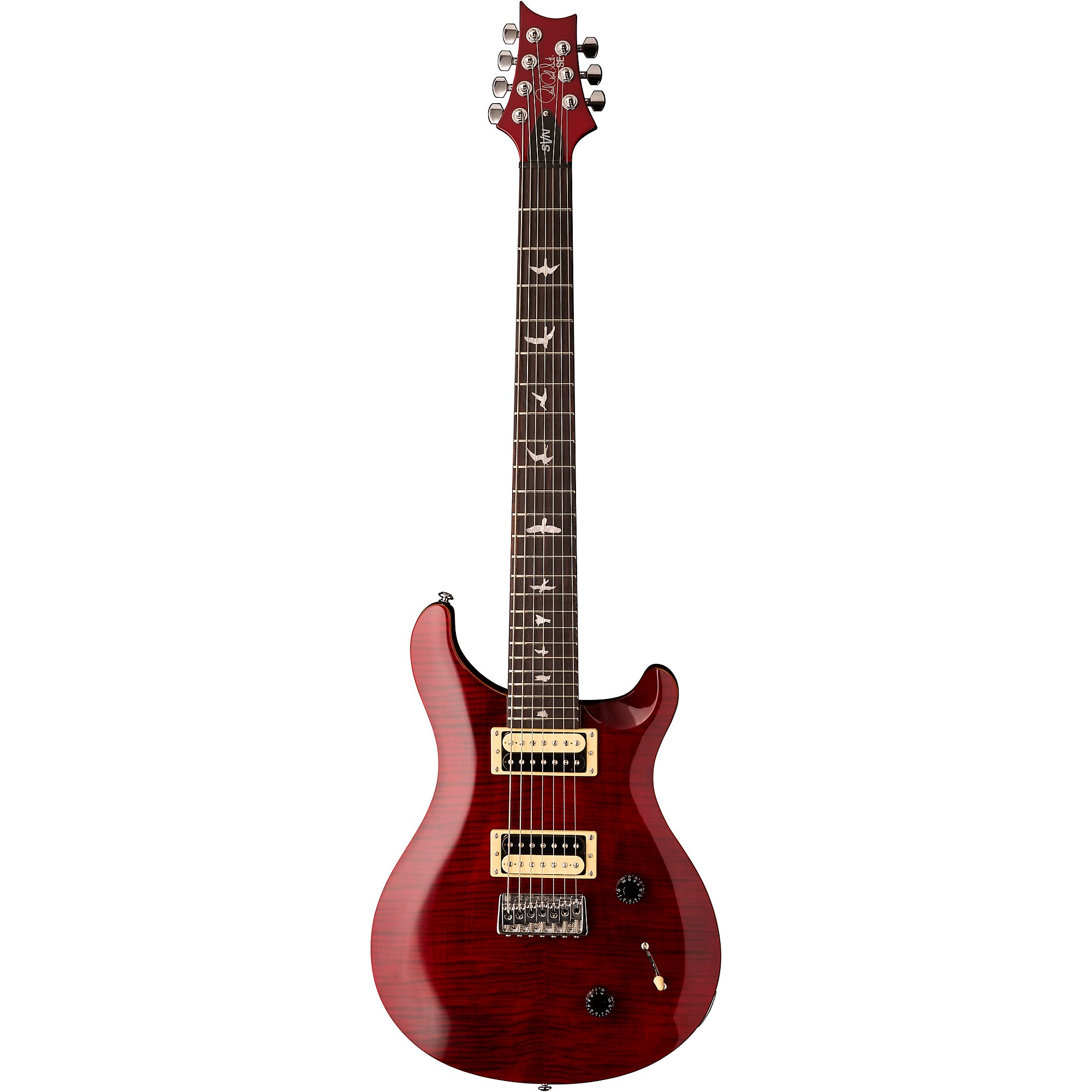 PRS SE SVN 7-string Electric Guitar Black Cherry | Guitar Center