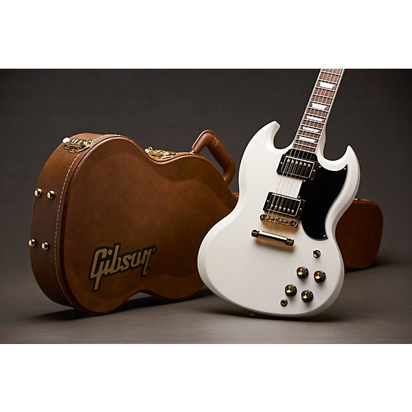 Gibson SG Standard Gold Series Limited Edition Electric Guitar Alpine White