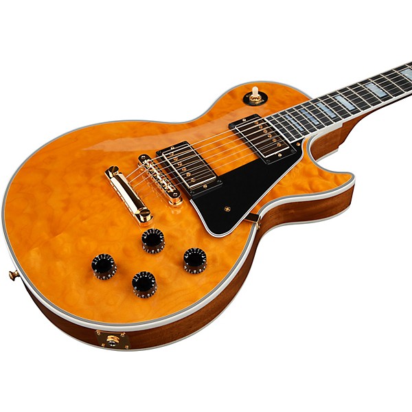 ギター Gibson Les Paul Custum 3A Platinum Gibson Custom Les Paul Custom 3A Quilt Top Electric