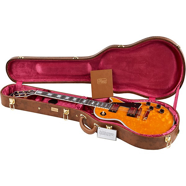 ギター Gibson Les Paul Custum 3A Platinum Gibson Custom Les Paul Custom 3A Quilt Top Electric