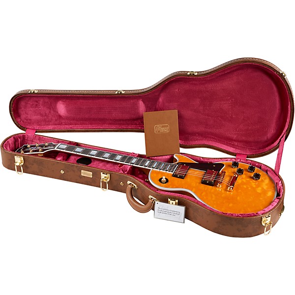 ギター Gibson Les Paul Custum 3A Platinum Gibson Custom Les Paul Custom 3A Quilt Top Electric