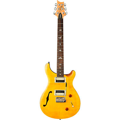 Prs Se Custom 22 Semi-Hollow Electric Guitar Santana Yellow for sale