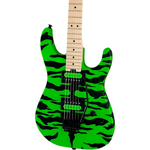 Charvel Pro-Mod DK Signature Satchel Electric Guitar Slime Green Bengal