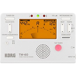 KORG TM-60 Tuner Metronome White