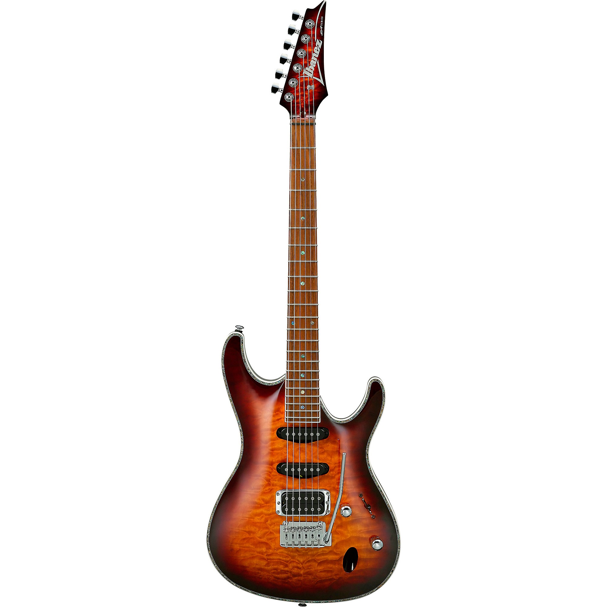 Open Box Ibanez SA460QM SA Series Electric Guitar Antique Brown