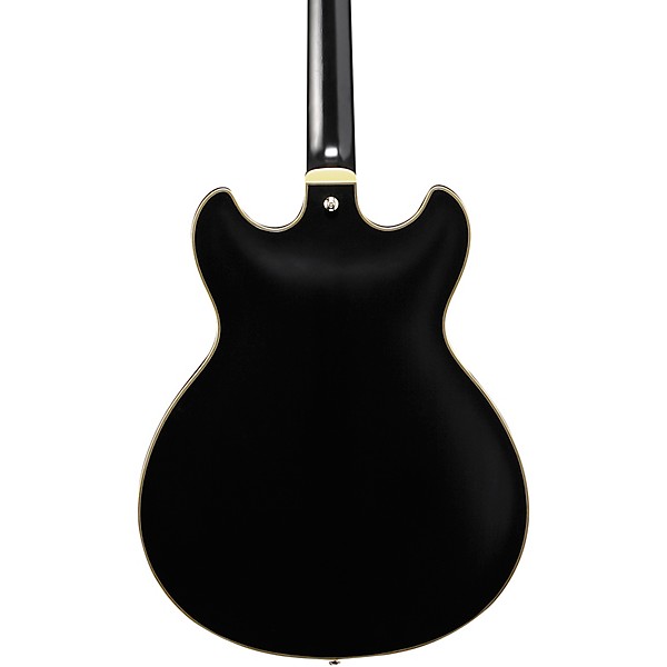 Matte Black Esp Electric Guitar with Yellow Binding, Gold Hardware