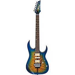 Open Box Ibanez RG6PFGMLTD RG Premium Electric Guitar Level 2 Geyser Blue Burst 190839379115