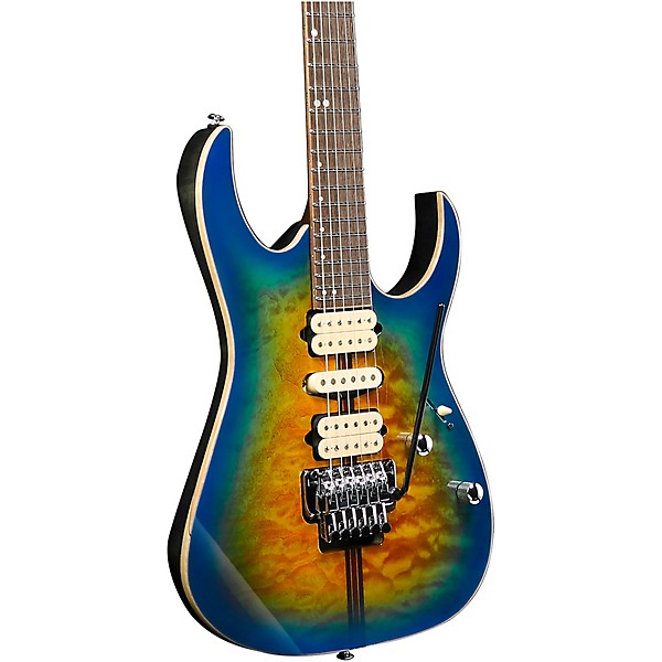 Open Box Ibanez RG6PFGMLTD RG Premium Electric Guitar Level 2 Geyser Blue Burst 190839379115