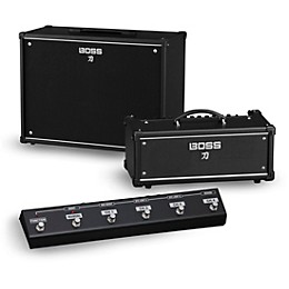 BOSS Katana KTN-Head 100W Guitar Amplifier Head and 212 150W 2x12 Cabinet with GA-FC Foot Controller