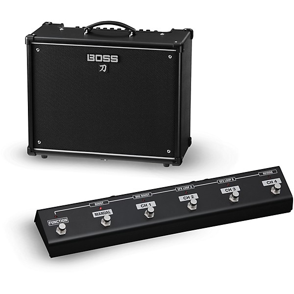 BOSS Katana KTN-100 100W 1x12 Guitar Combo Amplifier with GA-FC Foot Controller