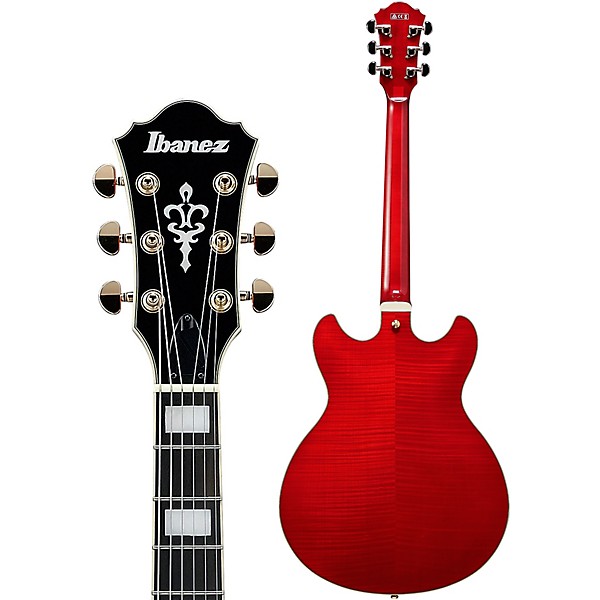 Open Box Ibanez AS93FM Artcore Expressionist Series Electric Guitar Level 2 Transparent Cherry Red 190839478245