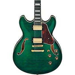 Ibanez AS93FM Artcore Expressionist Seri... Ibanez AS93FM Artcore Expressionist Series Electric Guitar Transparent Moss Green