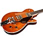 Gretsch Guitars G6128T-PE Players Edition Duo Jet Black With Bigsby Electric Guitar Round-Up Orange