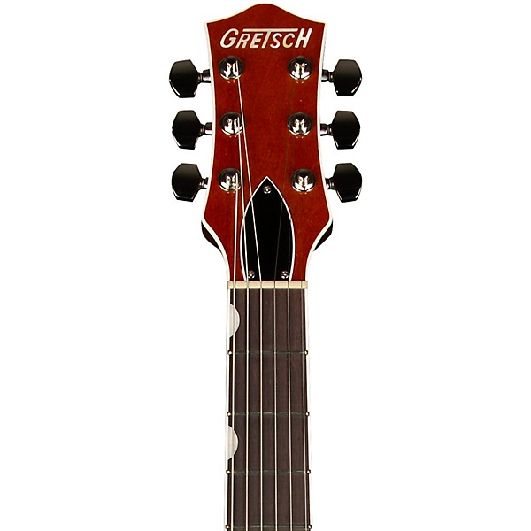 Gretsch Guitars G6128T-PE Players Edition Duo Jet Black With Bigsby Electric Guitar Round-Up Orange