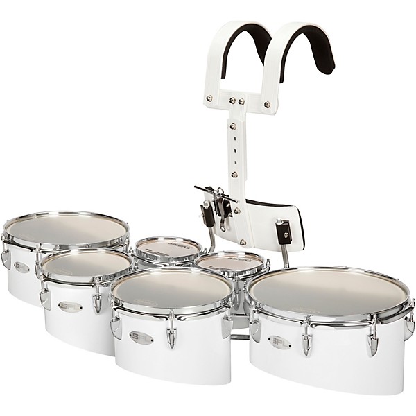 Sound Percussion Labs Birch Marching Sextets with Carrier 6/6/8/10/12/13 White