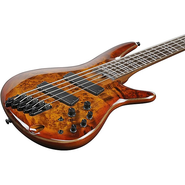 Open Box Ibanez Bass Workshop Multi Scale SRMS805 5-String Electric Bass Level 1 Brown Topaz Burst