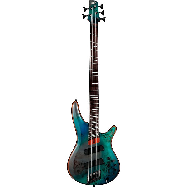 Ibanez Bass Workshop Multi Scale SRMS805 5-String Electric Bass Tropical Seafloor