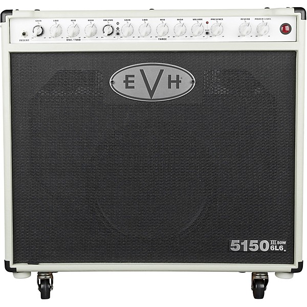 Open Box EVH 5150III 50W 1x12 6L6 Tube Guitar Combo Amp Level 2 Ivory 190839673343