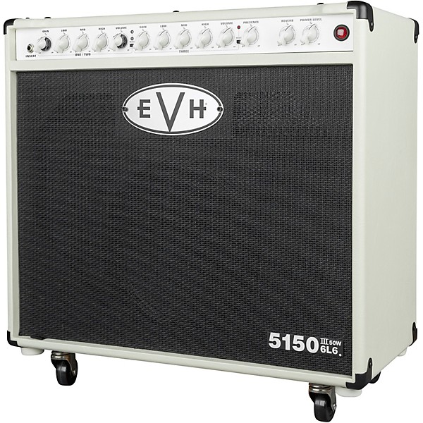 Open Box EVH 5150III 50W 1x12 6L6 Tube Guitar Combo Amp Level 2 Ivory 190839673343