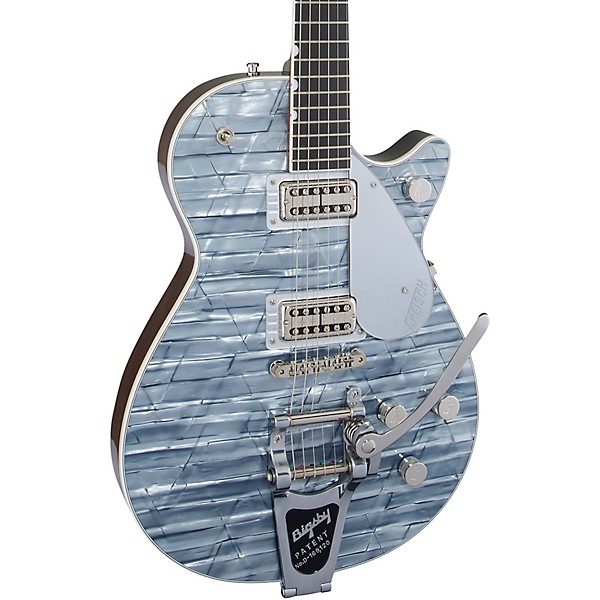 Gretsch Guitars G6129T Players Edition Jet FT With Bigsby Electric Guitar Blue Pearl