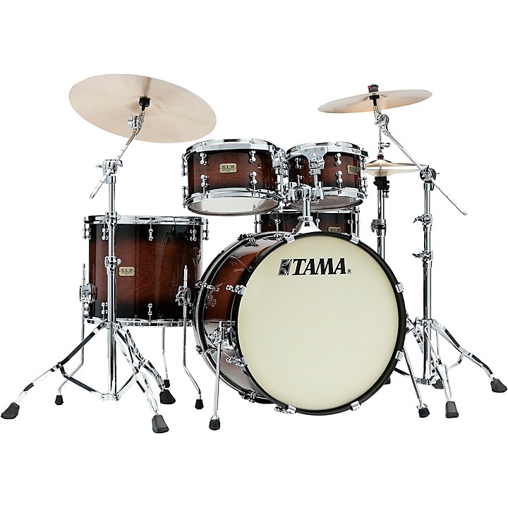 TAMA S.L.P. Dynamic Kapur 4-piece Shell Pack Gloss Black Kapur