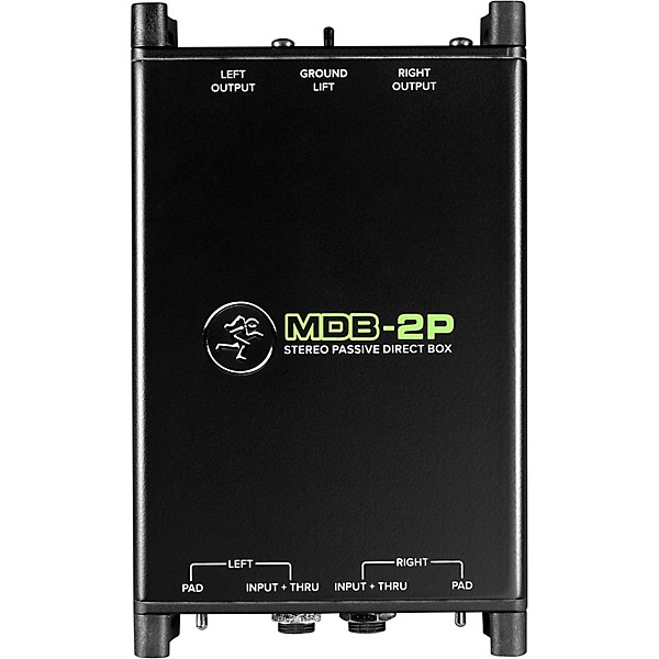Open Box Mackie MDB-2P Stereo Passive Direct Box Level 1
