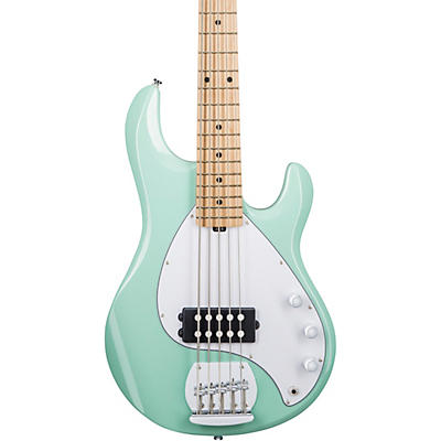 Sterling By Music Man Stingray Ray5 Maple Fingerboard 5-String Electric Bass Mint Green for sale
