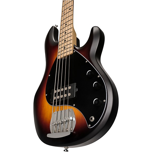 Sterling by Music Man StingRay Ray5 Maple Fingerboard 5-String Electric Bass Satin Vintage Sunburst