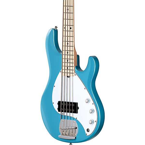 Sterling by Music Man StingRay Ray5 Maple Fingerboard 5-String Electric Bass Chopper Blue